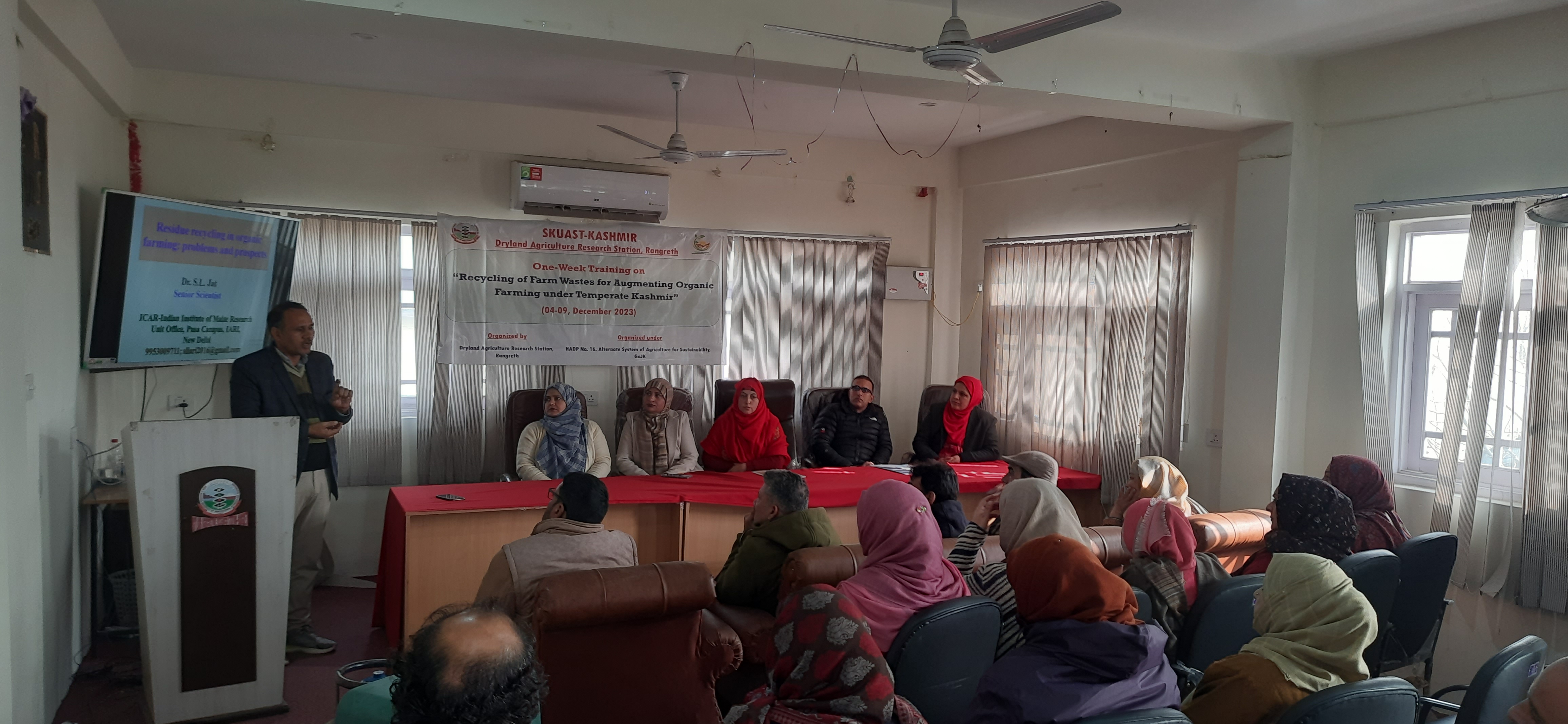 Recycling of Farm wastes for augmenting Organic Farming  under temperate conditions