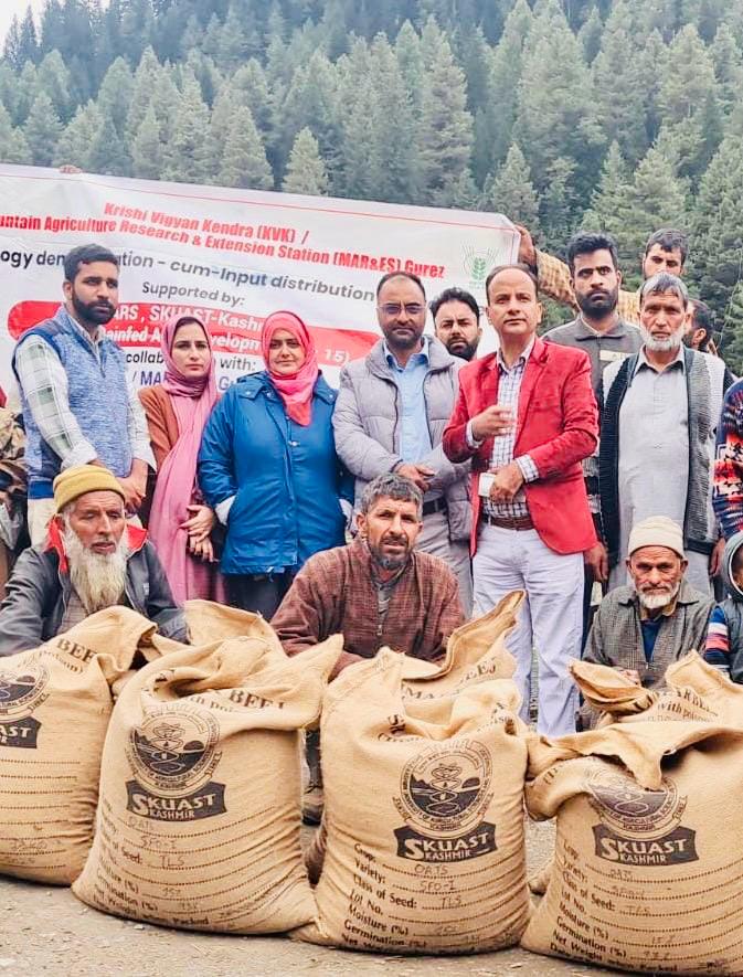 Farmers Training cum Input Distribution Programme on Improved Technologies for Higher Crop Production